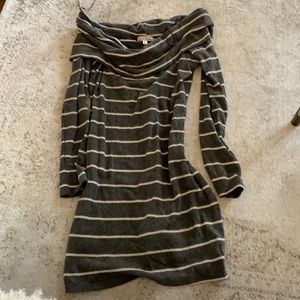 Off the shoulder sweater dress